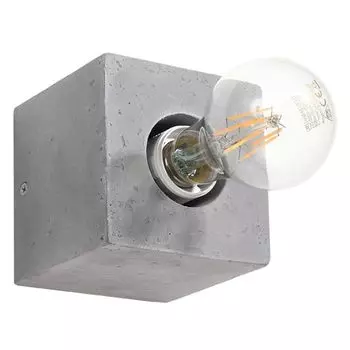 Настенный светильник АРИЗ бетон 1хЕ27 60Вт бетон 10х10х10см Sollux Lighting