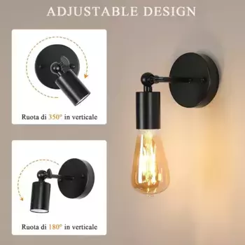 Настенный светильник Bedee, черный