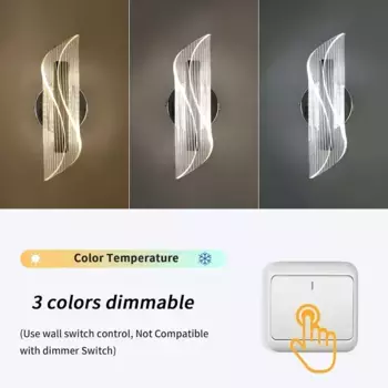 Настенный светильник Bedee, прозрачный