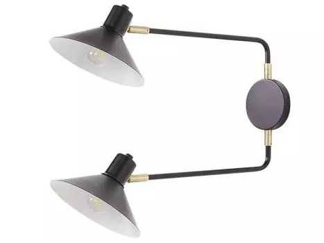 Настенный светильник Beliani KADASSA, черный/золотой