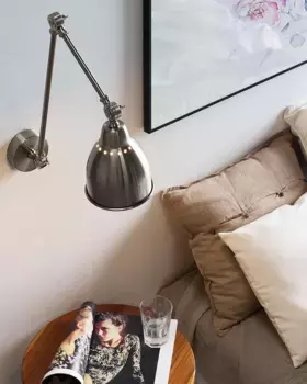 Настенный светильник Beliani, серебряный