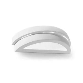 Настенный светильник белый E27, гипсовый бра для прихожей, лестница внутри Licht-Erlebnisse