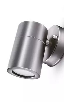 Настенный светильник Braytron LED IP44 RITA WL.1 из нержавеющей стали, уличный светильник, уличный светильник, настенный светильник для внутреннего и наружного использования, включая светодиодную лампу нейтрального белого цвета GU10 5 Вт.