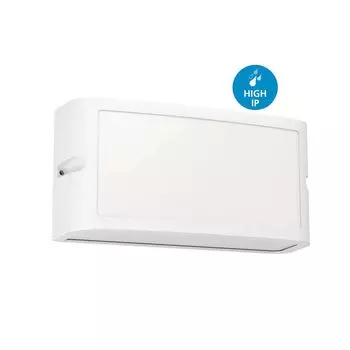 Настенный светильник CAMARDA алюминий белый LED 10,5Вт 4000К IP54 Д:22см В:11см EGLO
