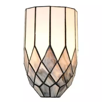Настенный светильник Clayre & Eef Tiffany 18x27 см, серое стекло Clayre&Eef, серый
