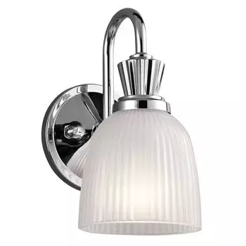 Настенный светильник Cora, полированный хром, стекло, светодиод Elstead Lighting