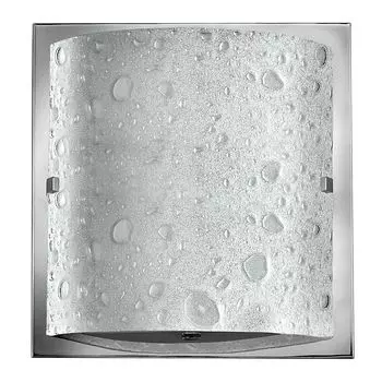 Настенный светильник Daphne, полированный хром, стекло с пузырьковым узором, светодиод Elstead Lighting