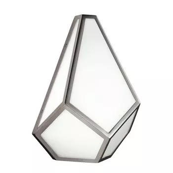 Настенный светильник Diamond, полированный никель и опаловое стекло. Elstead Lighting