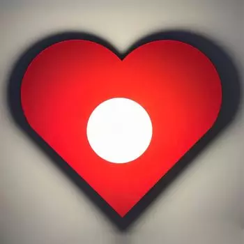 Настенный светильник для интерьера, винтажный металл, в форме сердца, бра из стекла E27, настенный светильник для спальни, декоративный настенный светильник для гостиной, стекло - красный Bamyum