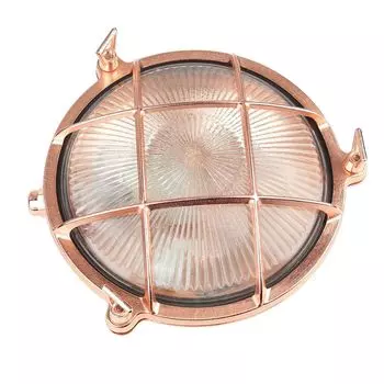 Настенный светильник для наружного освещения E27 21 см, медное стекло, латунь, настенный светильник для террасы Licht-Erlebnisse