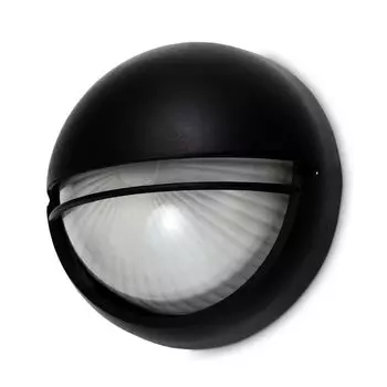 Настенный светильник для наружного освещения E27 IP44 KARIM черный круглый Kwazar