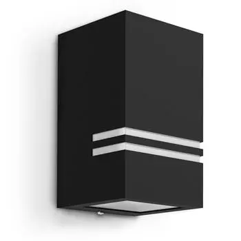 Настенный светильник для наружного освещения JOVO-S Up или Down, матовый черный, IP44, вкл. светодиод 6 Вт, теплый белый, количество: комплект из 1 шт. SSC-LUXon