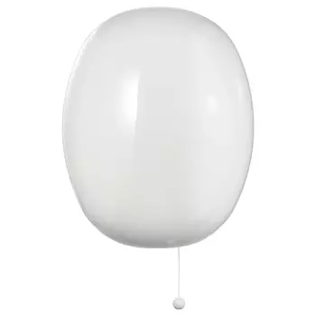 Настенный светильник для стационарной установки, белое стекло, KALLBLIXT IKEA