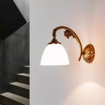 Настенный светильник E14 белая бронза из стекла латунь Бра в стиле модерн Licht-Erlebnisse