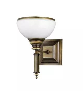 Настенный светильник E27 белая латунь стекло металл Настенный светильник в стиле модерн Licht-Erlebnisse