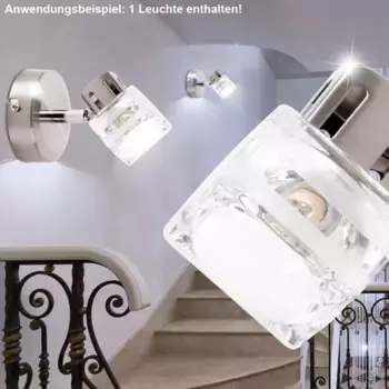 Настенный светильник Etc-shop, серебряный