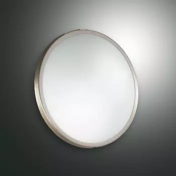 Настенный светильник Fabas Luce Plaza сатинированный никель, IP41, E14, серебро