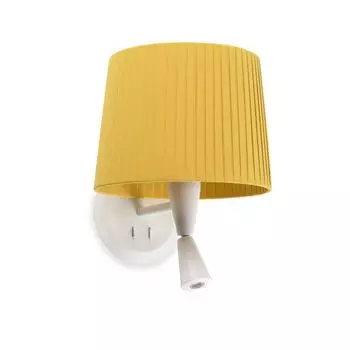 Настенный светильник Faro Samba White Reader с абажуром E2, белый