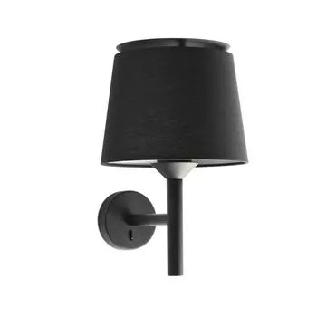 Настенный светильник Faro Savoy Black, черный абажур