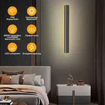 Настенный светильник Fiqops, черный