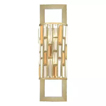 Настенный светильник Gemma, серебро и хрусталь, 20 см Elstead Lighting