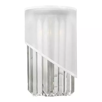 Настенный светильник Gigi, полированный никель, хрусталь, белая органза Elstead Lighting