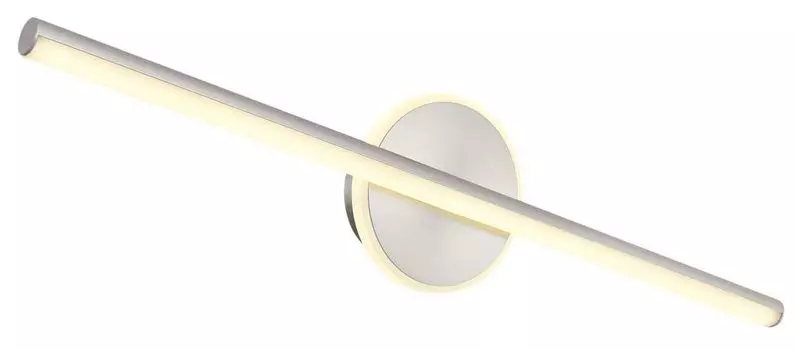 Настенный светильник Globo Lighting металлический матовый никель, акрил опал, IP44, ШxВ: 608x130 мм, AL: 74 мм, вкл. светодиод 10 Вт, 230 В, источник 980 лм, выходная мощность 720 лм, 4000 К