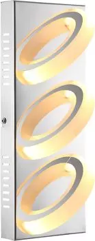 Настенный светильник Globo Mangue хром, 3xLED; 67062-3 Globo Lighting, серебро