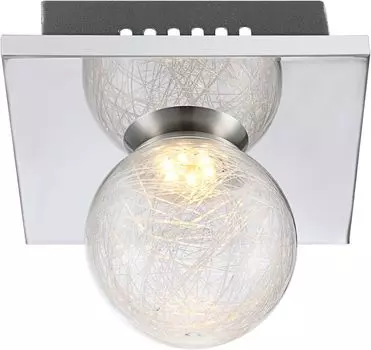 Настенный светильник Globo Sakeka хром, 1xLED; 56864-1 Globo Lighting, серебро