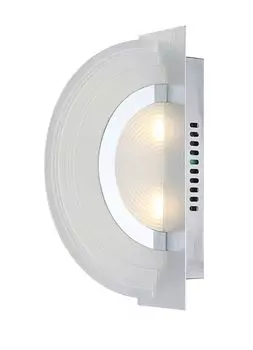 Настенный светильник Globo Wl алюминий, хром, 2 светодиода 41717W Globo Lighting, серебро