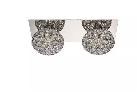 Настенный светильник Globo Wl хром, 2Xg9 56638-2 Globo Lighting, серебро