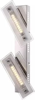 Настенный светильник Globo Wl хром, 2Xled 48696-2 Globo Lighting, серебро