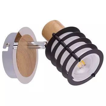 Настенный светильник, хром, стекло, регулируемое пятно, L 14,7 см etc-shop, коричневый