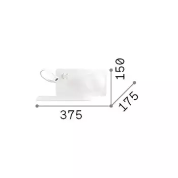 Настенный светильник IdealLux, белый