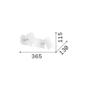 Настенный светильник IdealLux, белый