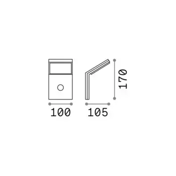 Настенный светильник IdealLux, белый