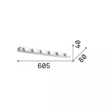 Настенный светильник IdealLux, черный