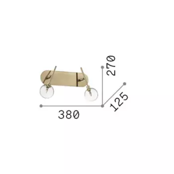 Настенный светильник IdealLux, золотой