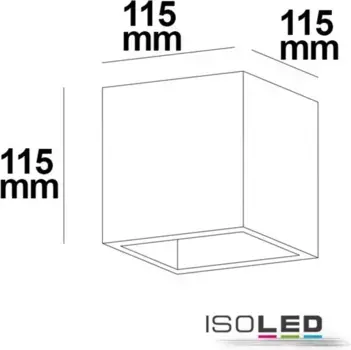 Настенный светильник Isoled, белый