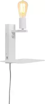 Настенный светильник it’s About RoMi "Флоренция", 1 лампочка, лампочка E27 | Сменный светодиод It's About RoMi 24,00 см, Высота: 28,00 см., белый
