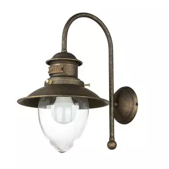 Настенный светильник из бронзы E27 из настоящей латуни, морской настенный светильник Licht-Erlebnisse