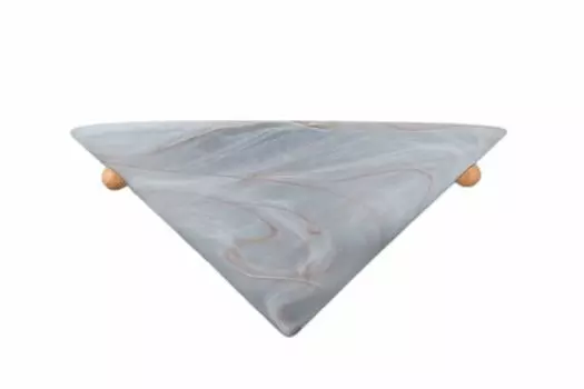 Настенный светильник из декоративного стекла, полуракушки, дерева, 1 лампочка. 1x E27 макс. 60 Вт ШxВ 30x15см Massive