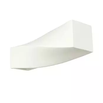 Настенный светильник из гипса под покраску, белый E27, настенный светильник из гипса FLur для гостиной, спальни Licht-Erlebnisse