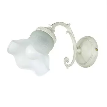 Настенный светильник из латуни, однотонный цветок в форме цветка E14, настенный светильник цвета потертой слоновой кости с золотом внутри Licht-Erlebnisse