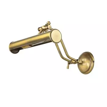 Настенный светильник из массива латуни, регулируемый E14 ручной работы из бронзы Licht-Erlebnisse