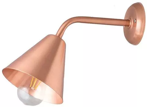 Настенный светильник из меди из настоящей латуни, классический настенный светильник E27 Licht-Erlebnisse
