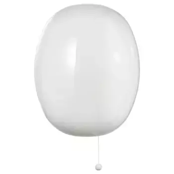 Настенный светильник из стекла белый KALLBLIXT IKEA