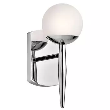 Настенный светильник Jasper, полированный хром, опаловое стекло, светодиод Elstead Lighting