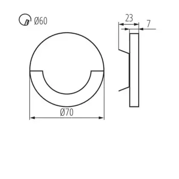 Настенный светильник Kanlux, черный