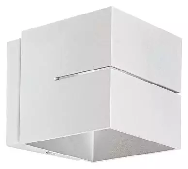 Настенный светильник Kaunas матовый белый G9 1x MAX 10 Вт Д: 12 см Ш: 9,6 см В: 9,6 см с регулируемой яркостью Rabalux, черный